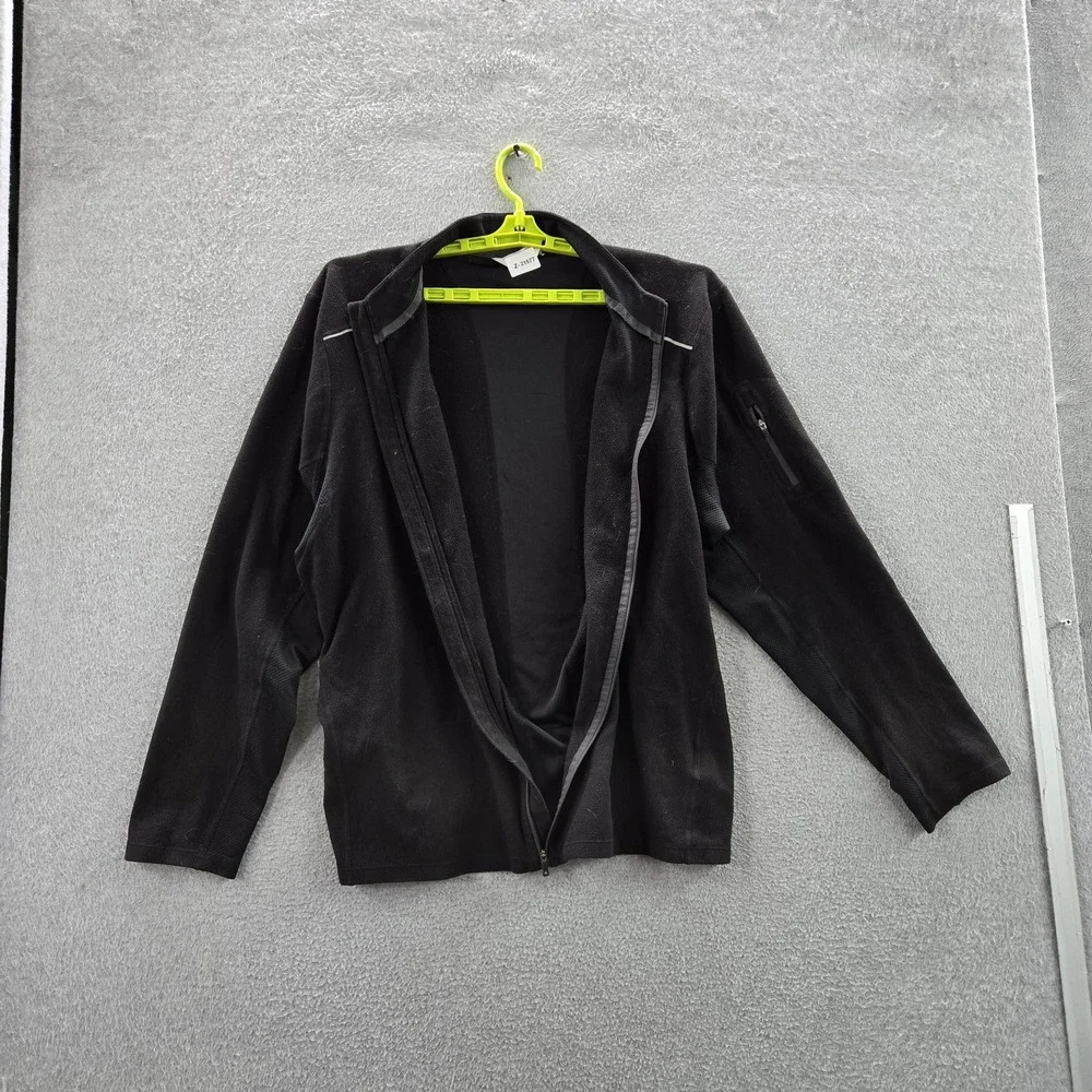 The North Face Men Jacket XXL Black Activewear Zipper Long Sleeve Logo READ